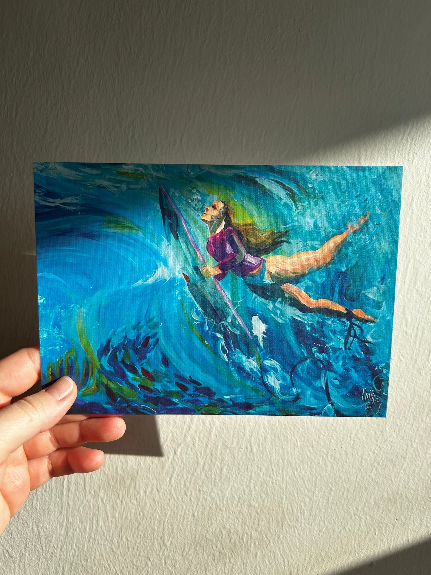 "Surfing spirit" - Art print