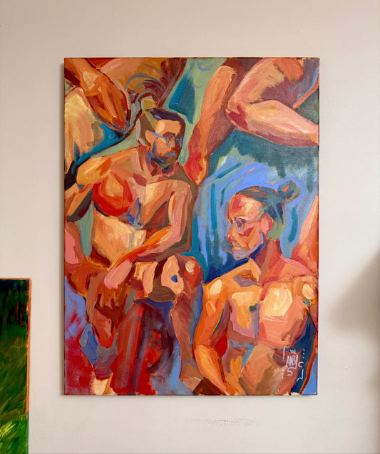 The Model - Original Acrylic Painting